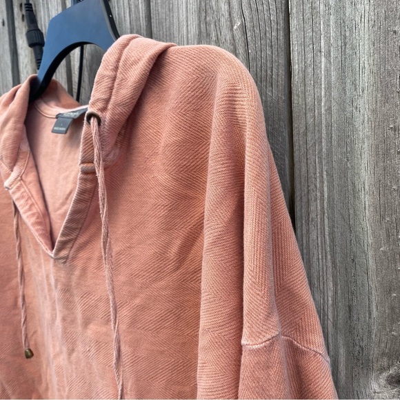Natural Reflection Burnt Orange Textured Hoodie Women's Large - Picture 4 of 6